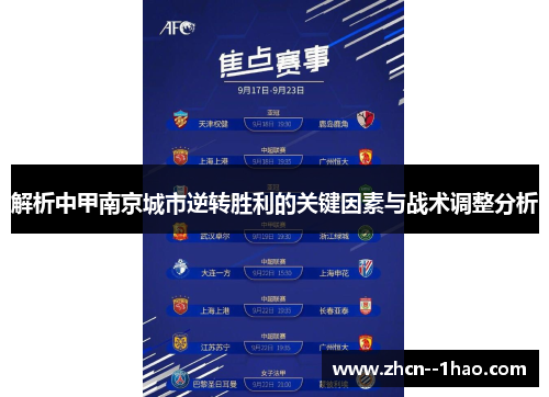 解析中甲南京城市逆转胜利的关键因素与战术调整分析