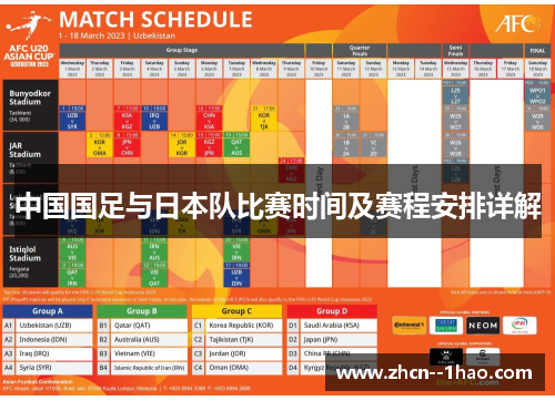 中国国足与日本队比赛时间及赛程安排详解