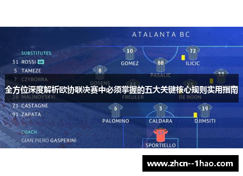 全方位深度解析欧协联决赛中必须掌握的五大关键核心规则实用指南 全方位深度解析欧协联决赛中必须掌握的五大关键核心规则实用指南